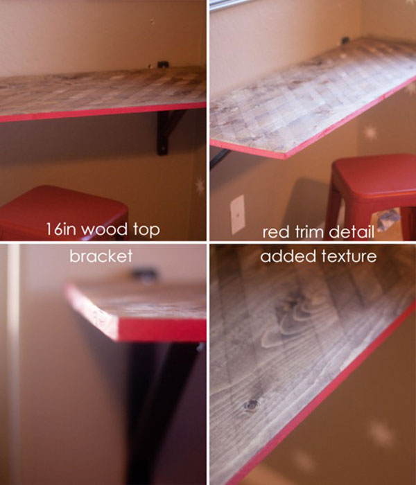 DIY SHELF DESK