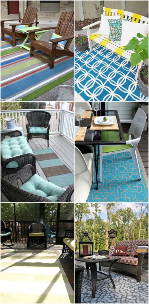 painted outdoor rugs