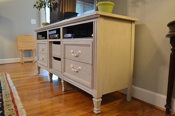 Repurposed dresser tv stand deals
