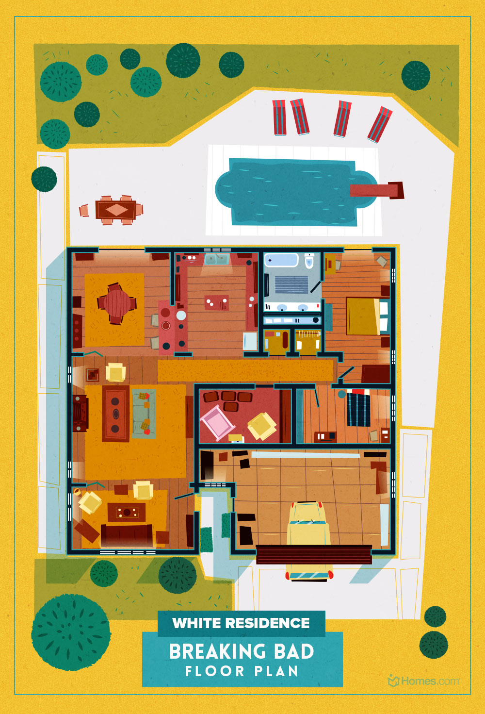 8 Home Floor Plans From Cult TV Shows Home Sweet Homes