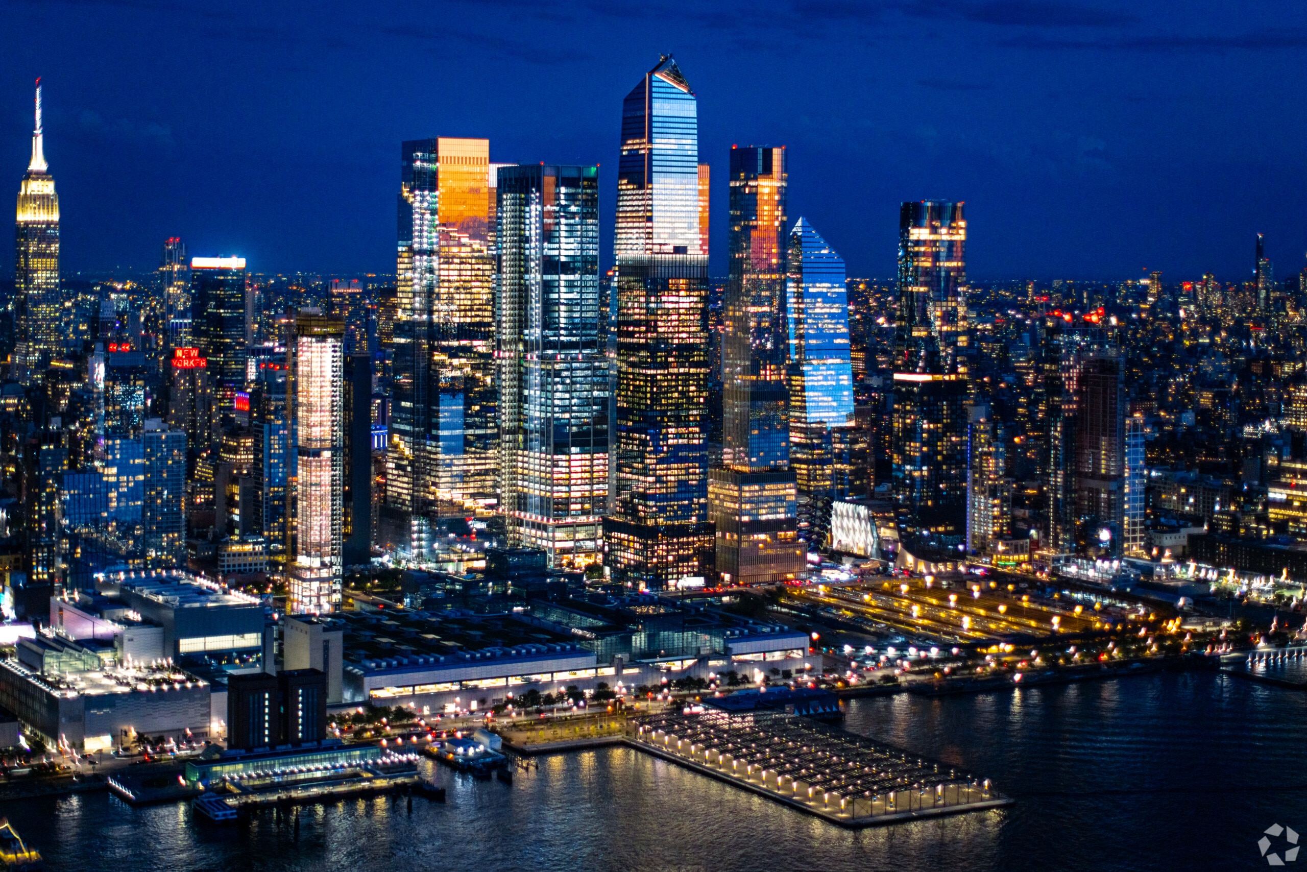 Hudson Yards sits along Manhattan's western side.