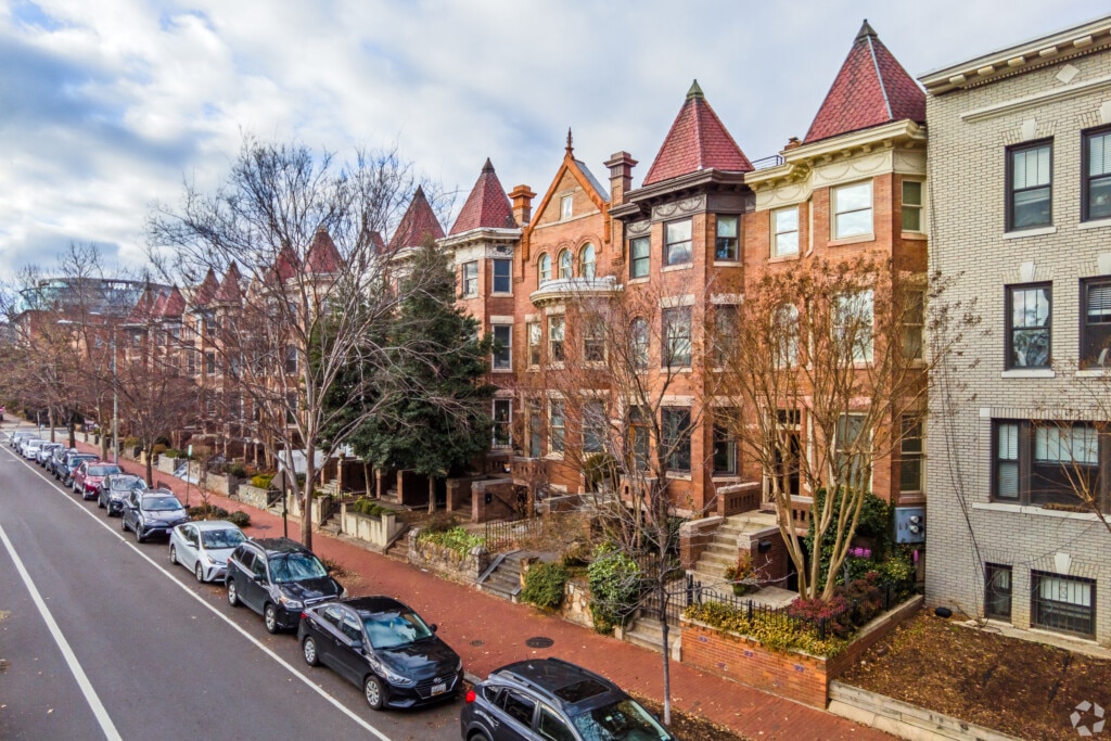 Historic row homes in Dupont Circle.
