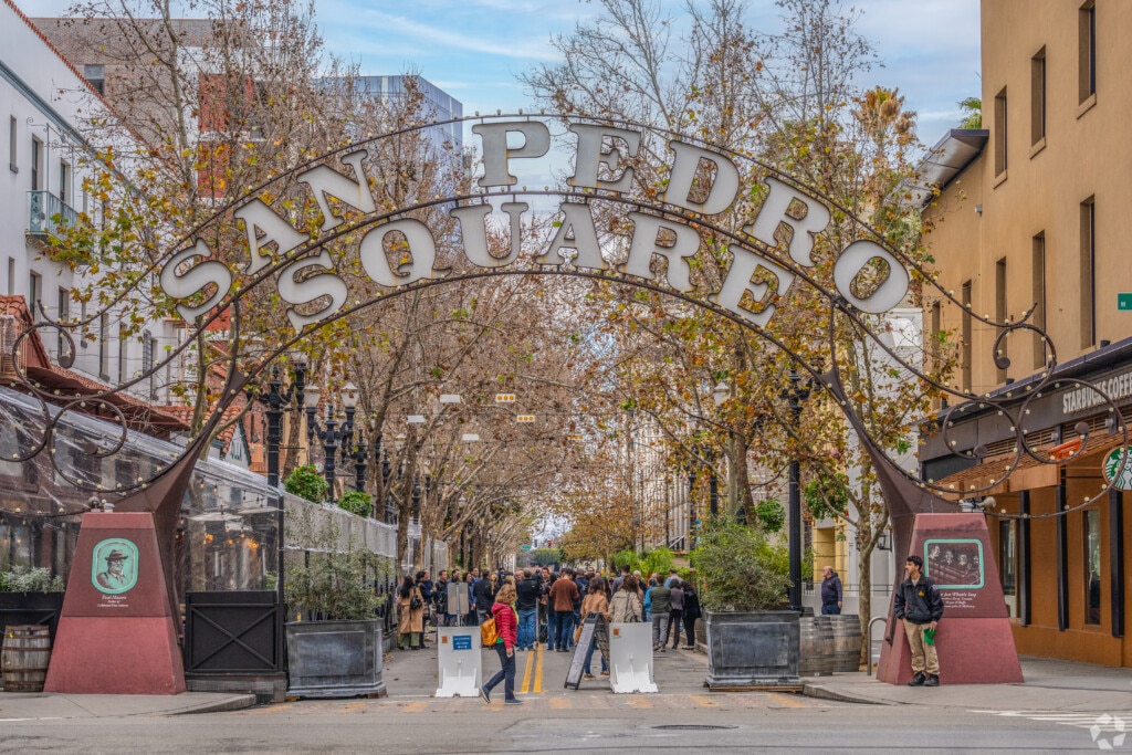 San Pedro Square in downtown San Jose, California.
