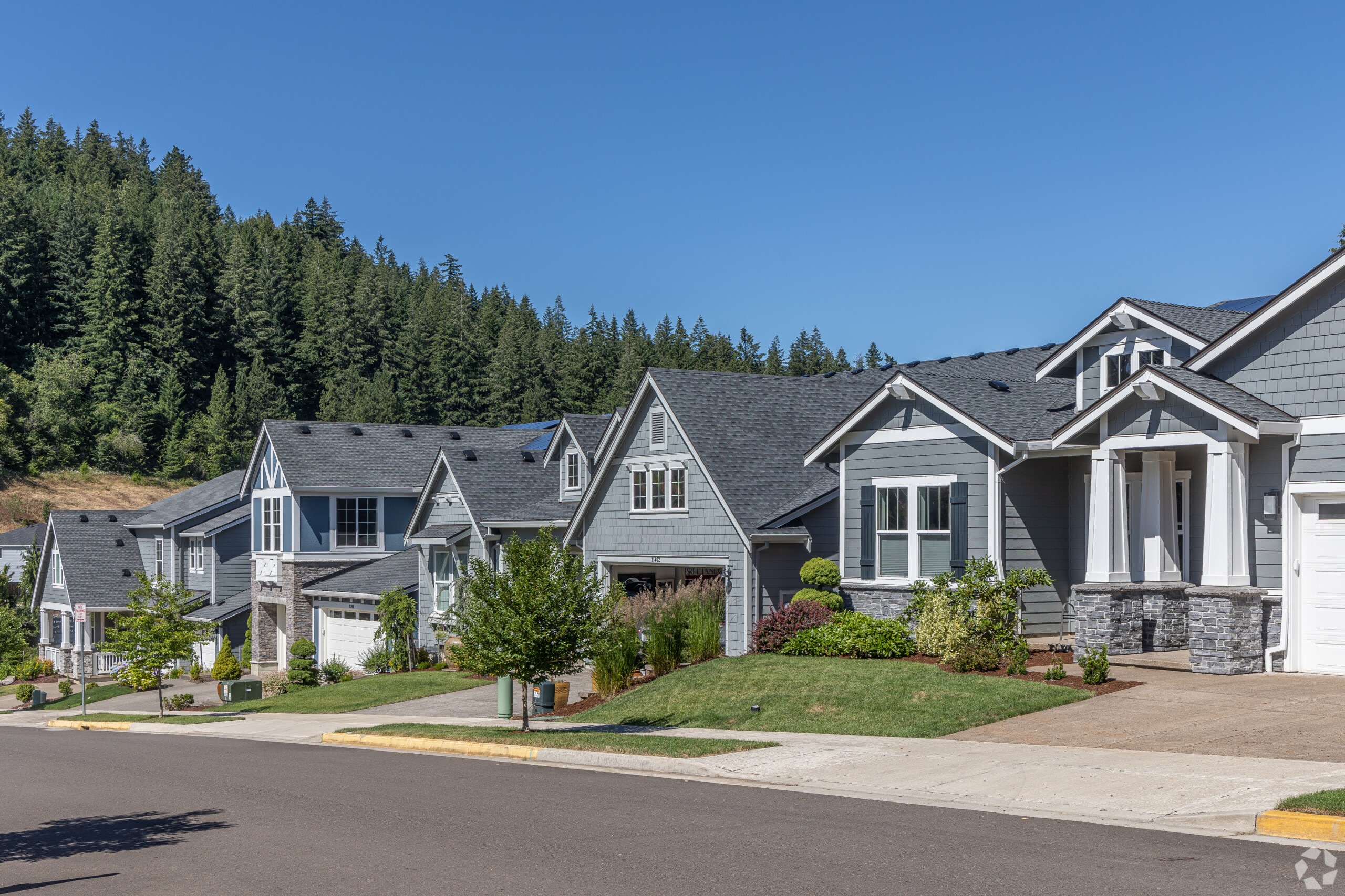 A suburban neighborhood in Happy Valley, Oregon.